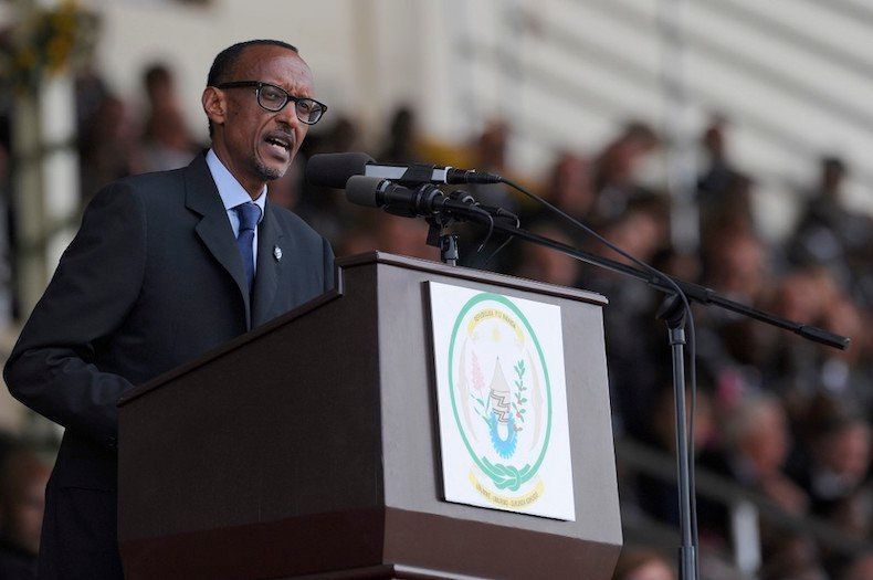 Le président rwandais Paul Kagamé ici lors du 20e anniversaire du génocide.